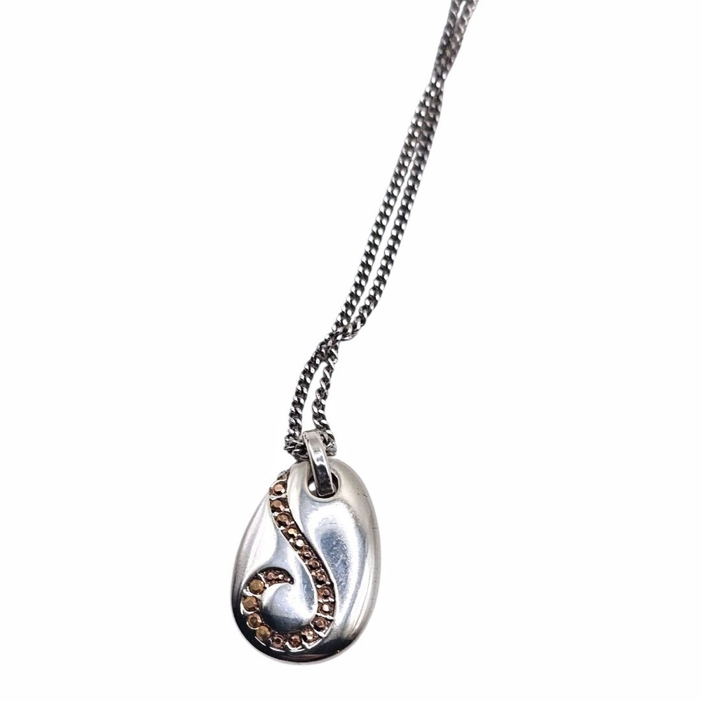 Brighton Droplets Convertible Reversible Crystal Pink Pendant Adjutable Necklace